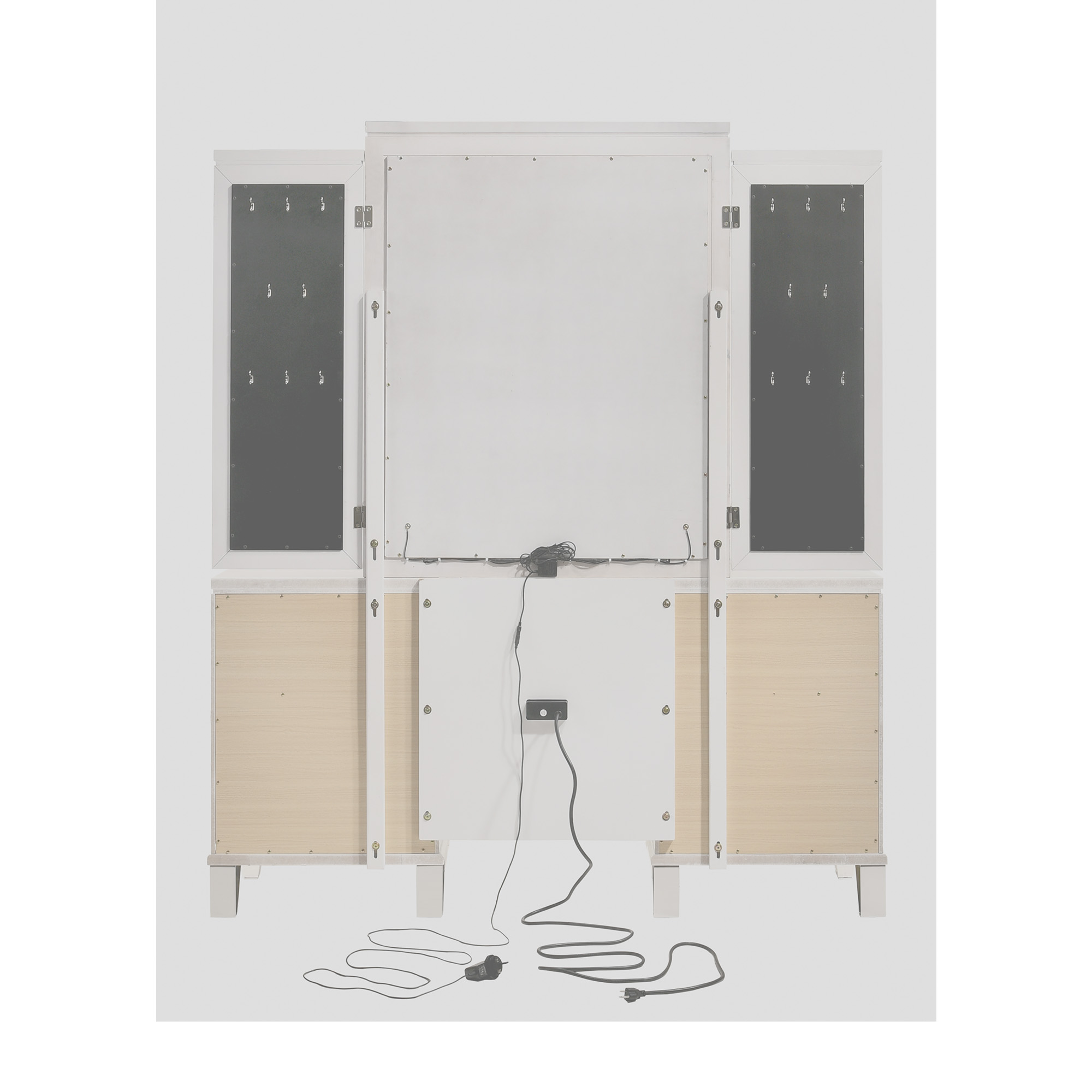 Vanity Set w/LED &amp; USB Plug White