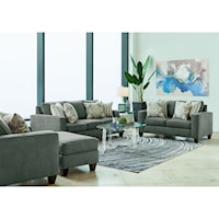 Transitional 3-Piece Sofa, Loveseat and Chair Set