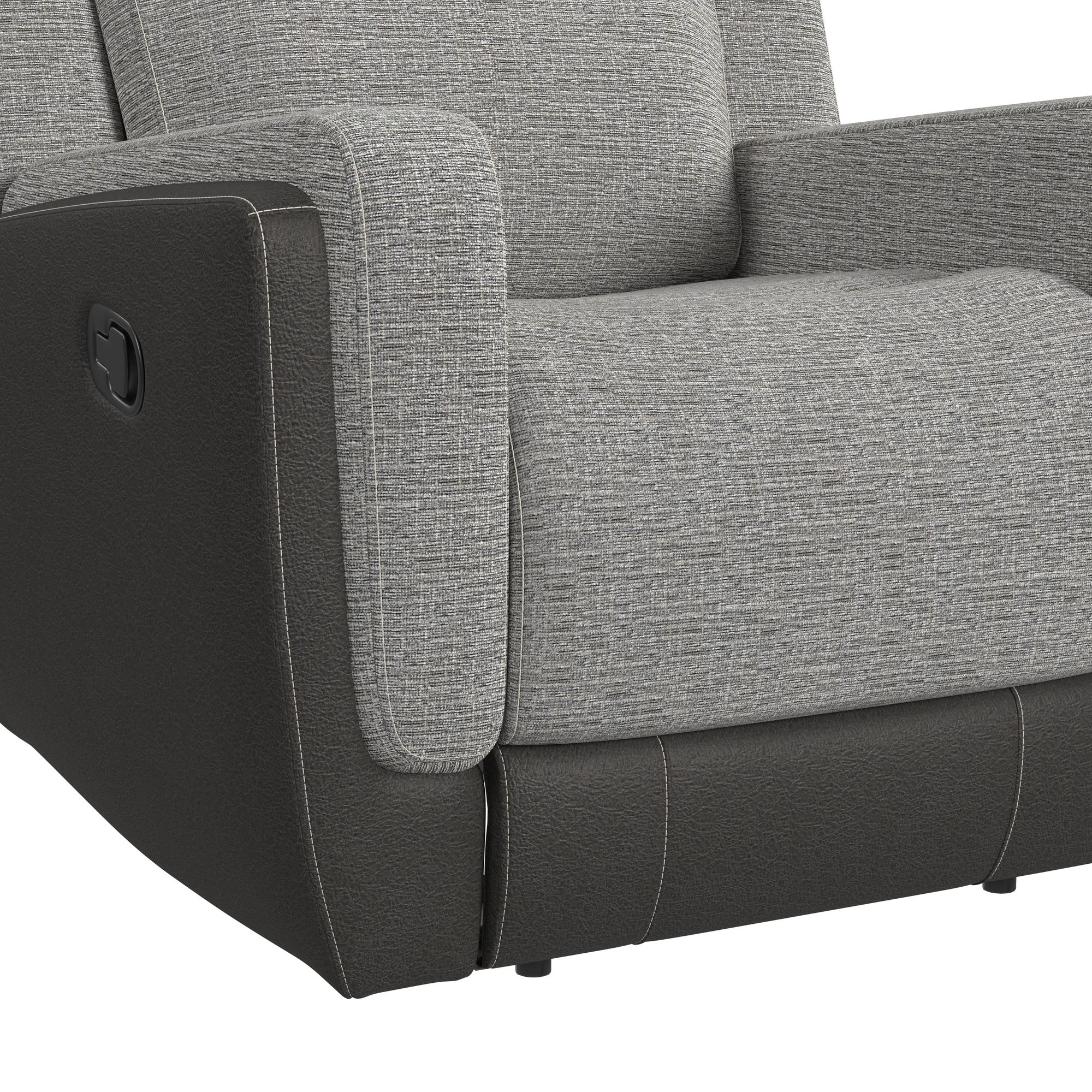 Elements International hornet Hornet Glider Motion Recliner In Rancho Grey