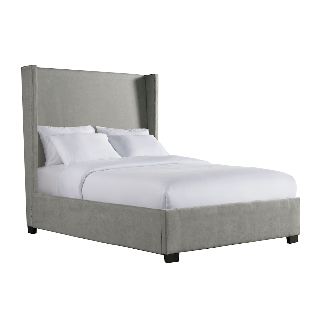 Elements International Magnolia Queen Upholstered Bed