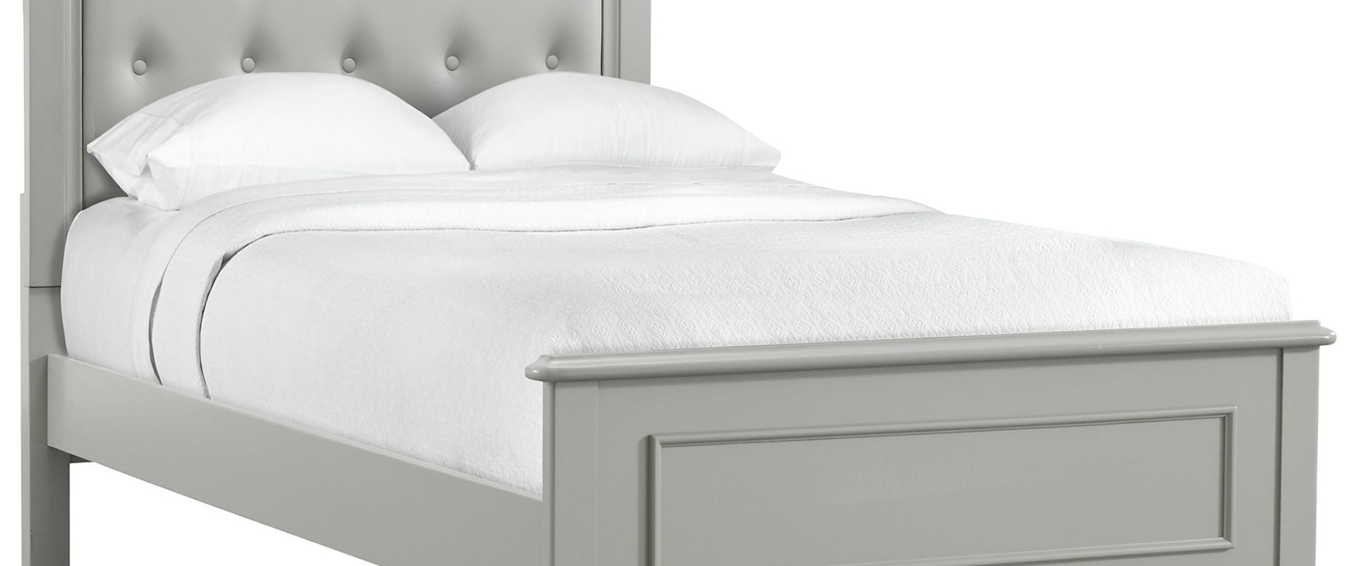 Jesse Twin Panel 4PC Bedroom Set in Grey