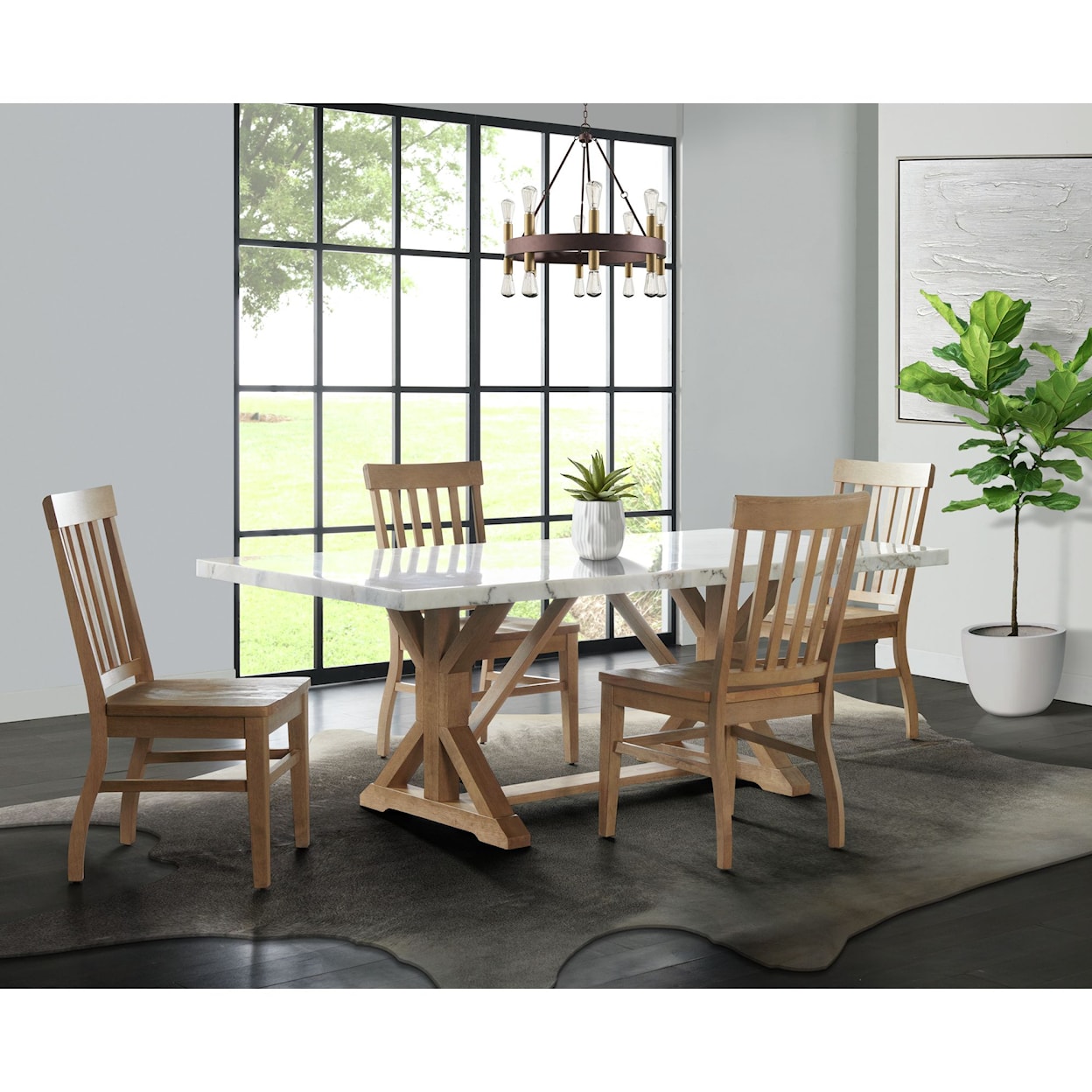 Elements International Lakeview Dining Table