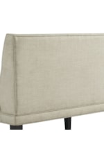 Elements International Maddox Contemporary Upholstered Sofa Bench with Button Tufted Back