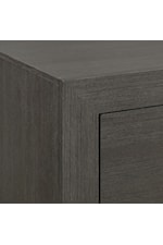 Elements International Sasha Contemporary Three-Drawer Nightstand with USB Ports and Felt-Lined Top Drawer