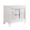 Elements International Twenty Nine Nightstand w/ USB White