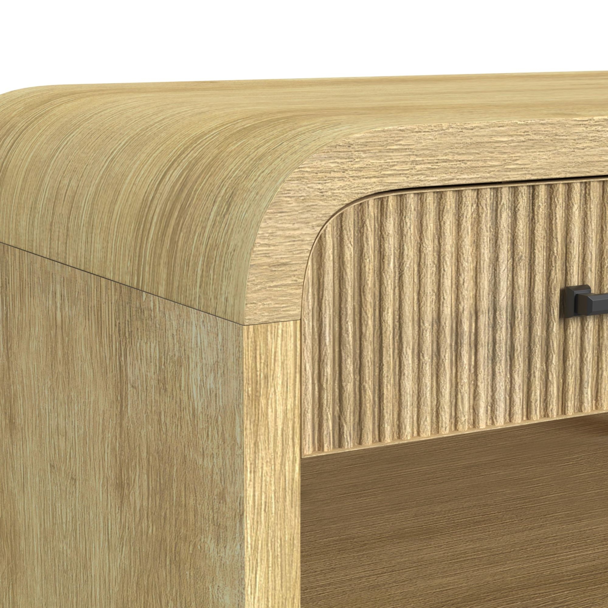 1-Drawer Nightstand With Usb In Natural