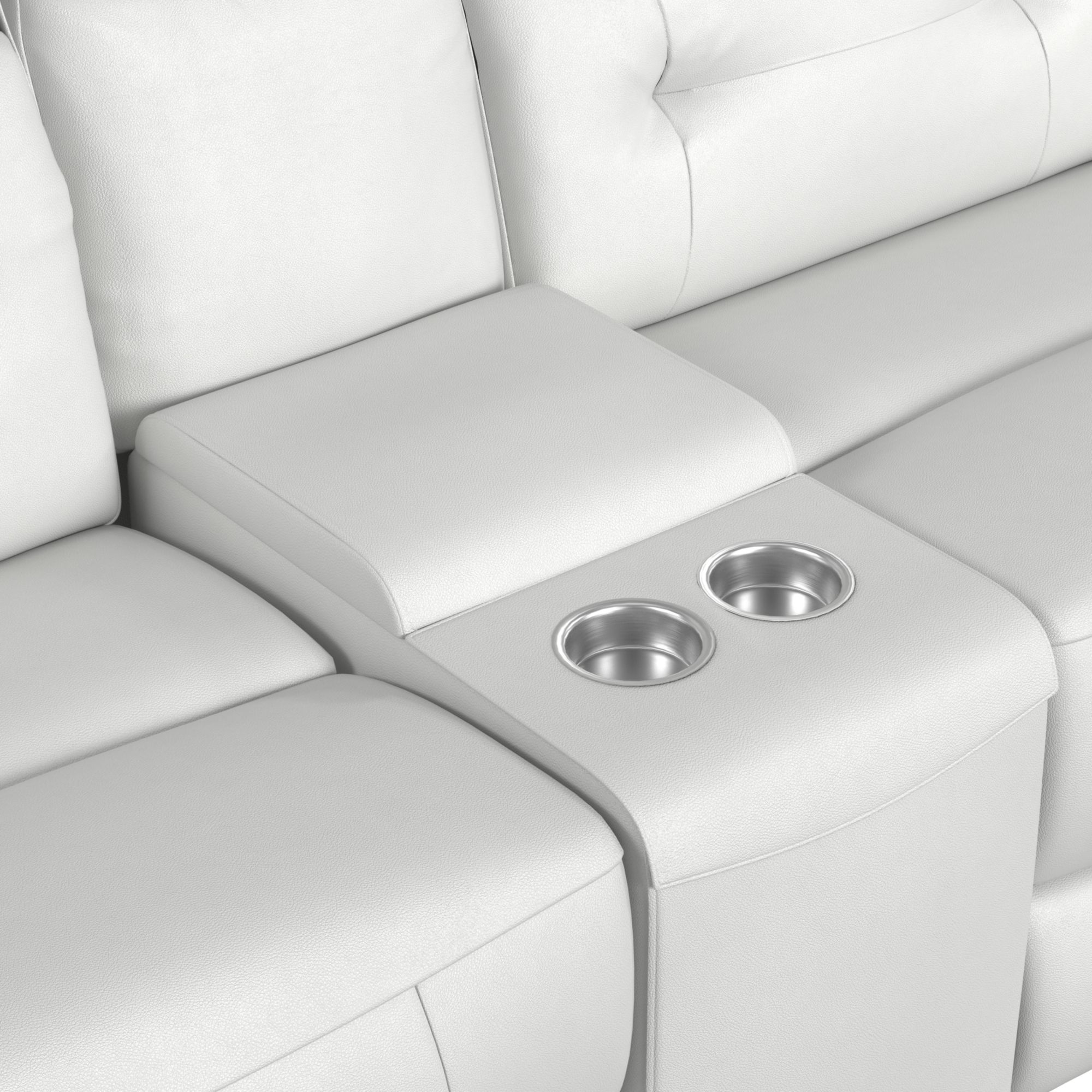 Sectional Armless Chair In Aviarah White