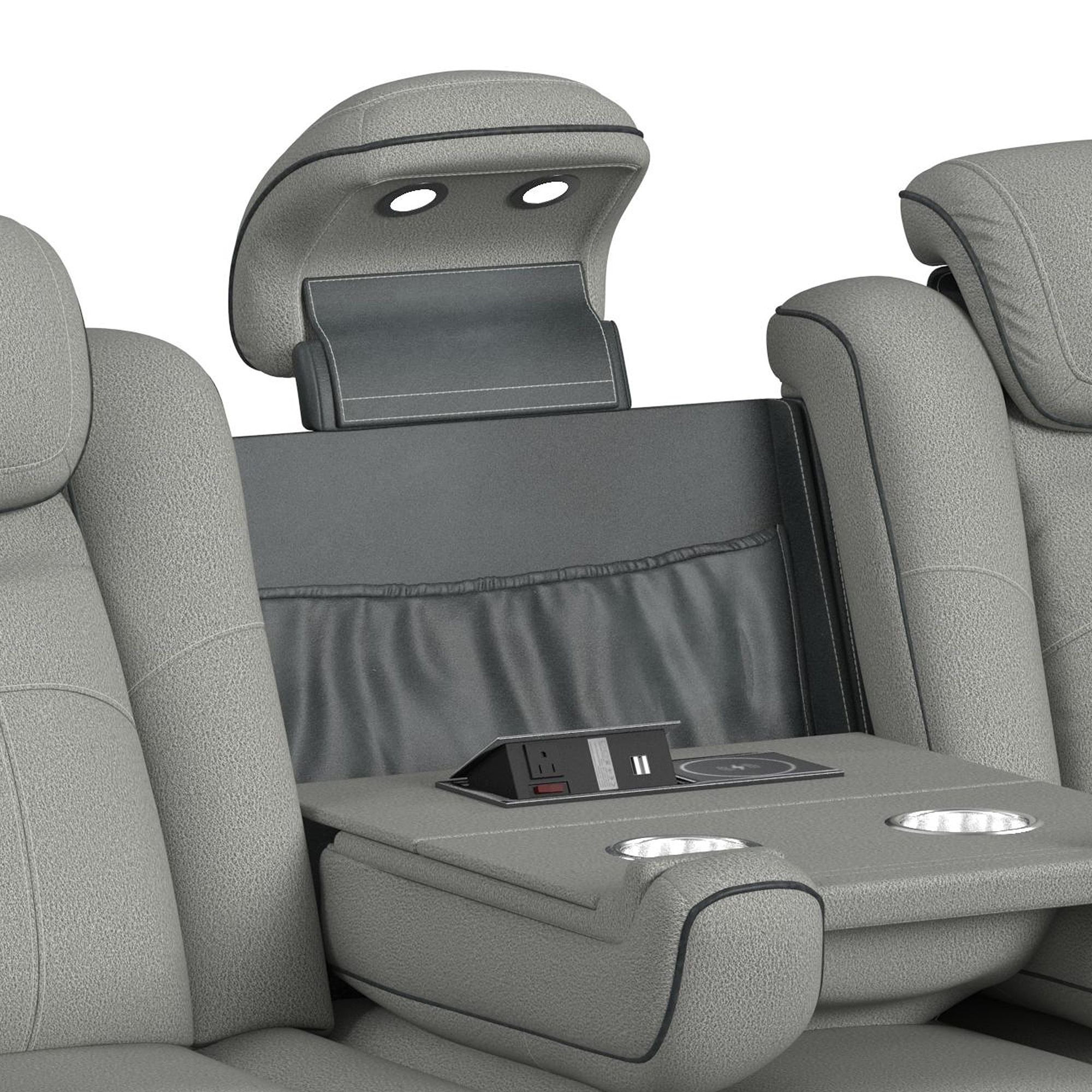 Elements International Lantana 2-Piece Reclining Living Room Set