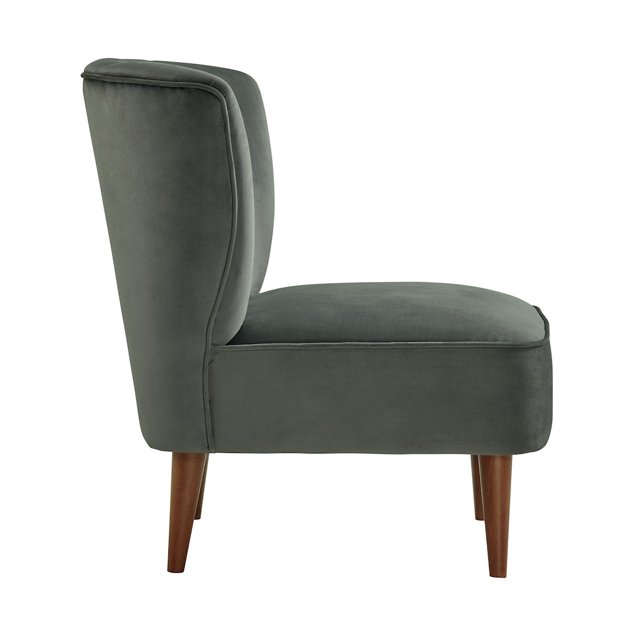 Elements International Joss Channel Upholstered Accent Chair