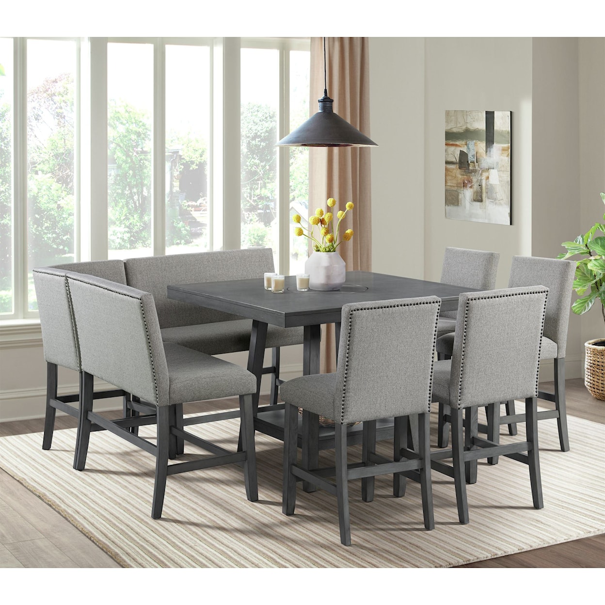 Elements International D7670 Dining Set