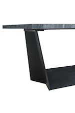 Elements International Beckley Contemporary Counter Height Dining Table with Marble Top