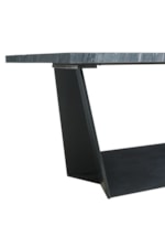 Elements International Beckley Contemporary Coffee Table with Marble Top