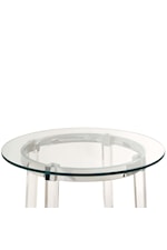 Elements Lucinda Contemporary Coffee Table with Glass Top