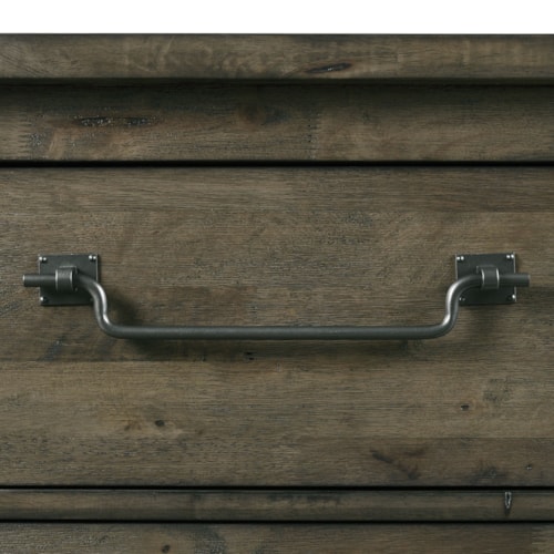 Elements Maverick Modern Farmhouse Nightstand with USB Port