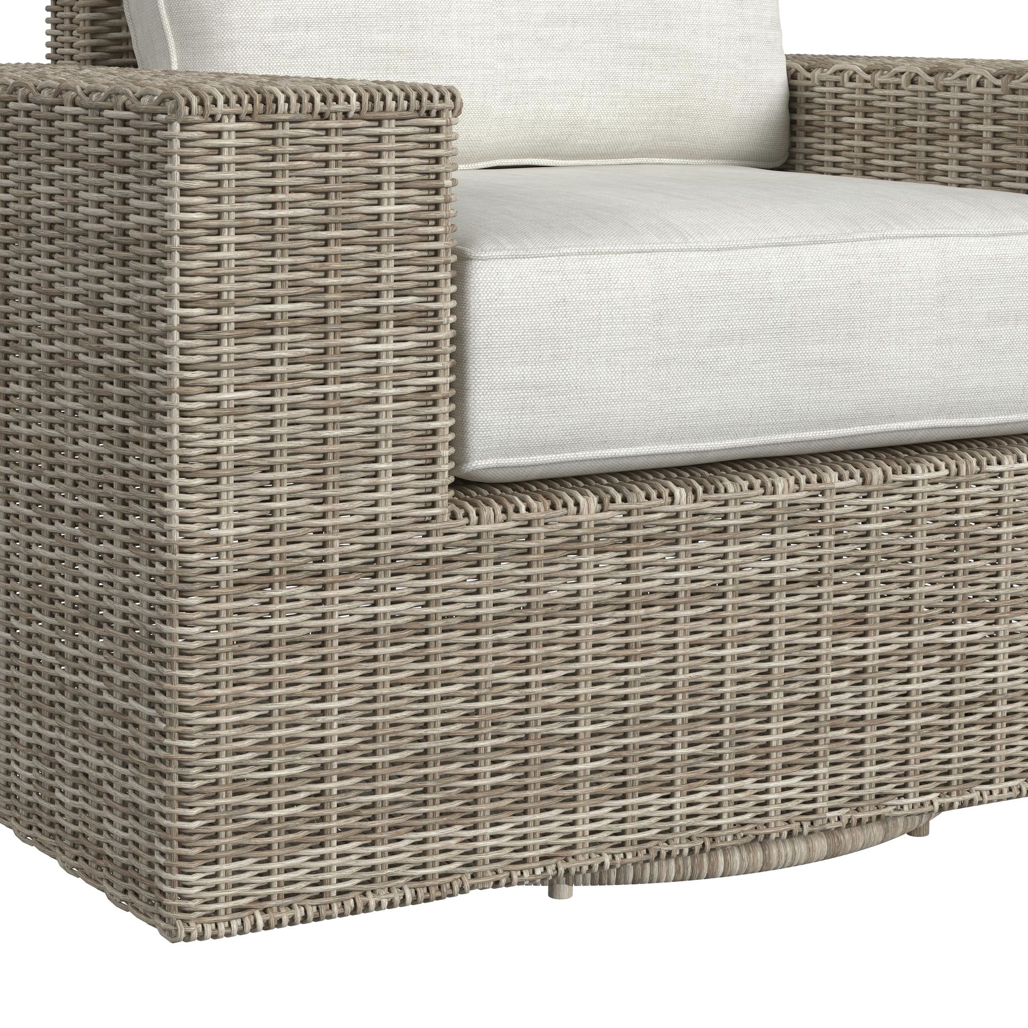 Elements International Carmona Complete Woven Conversation Sectional Set