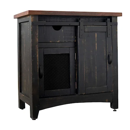 Rustic Accent Chest with Two Tone Finish
