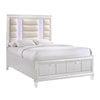 Elements International Twenty Nine Queen Bed White