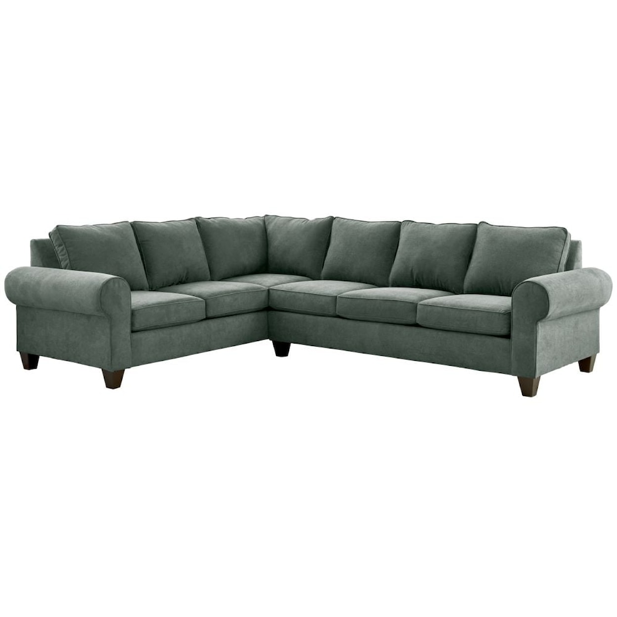 Elements 705 RHF Sectional Sofa with Rolled Arms