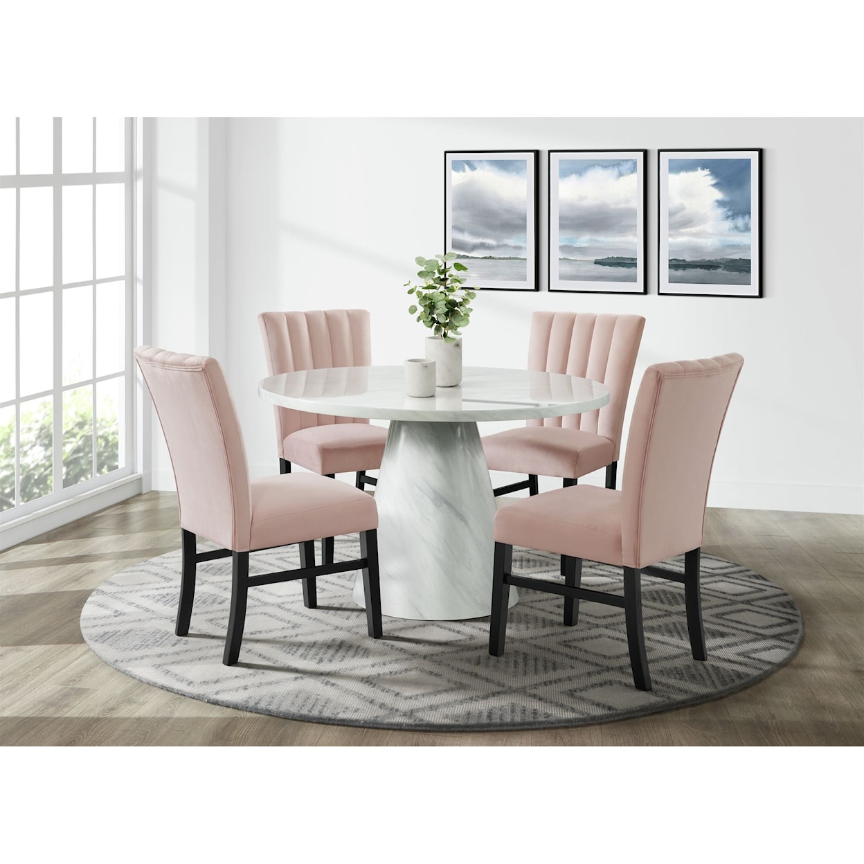 Elements International Bellini 5-Piece Dining Set