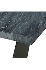 Elements International Beckley Contemporary Coffee Table With Dark Marble Top