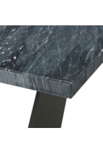 Elements International Beckley Contemporary Counter Table with Marble Top