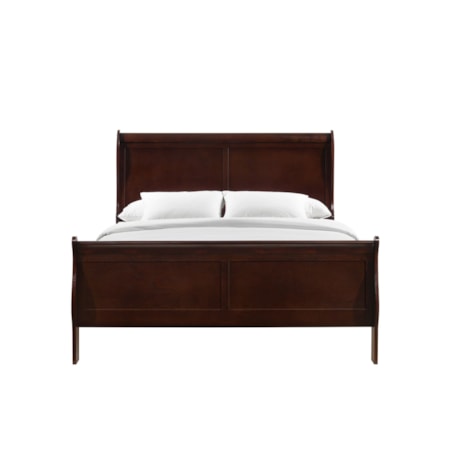 Louis Phillippe Full Panel Bed in Cherry