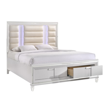 King Bed White