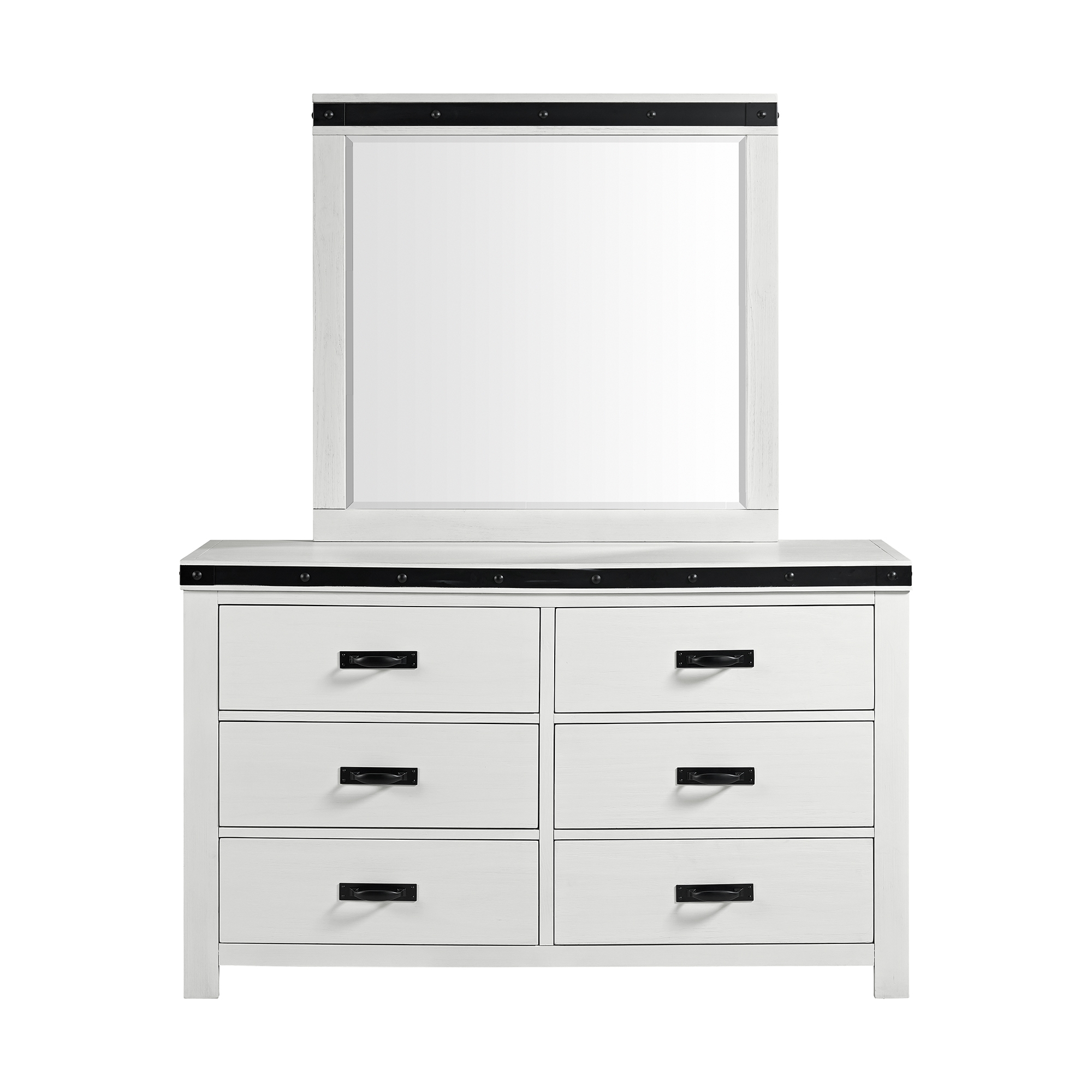 Dresser and Mirror Set