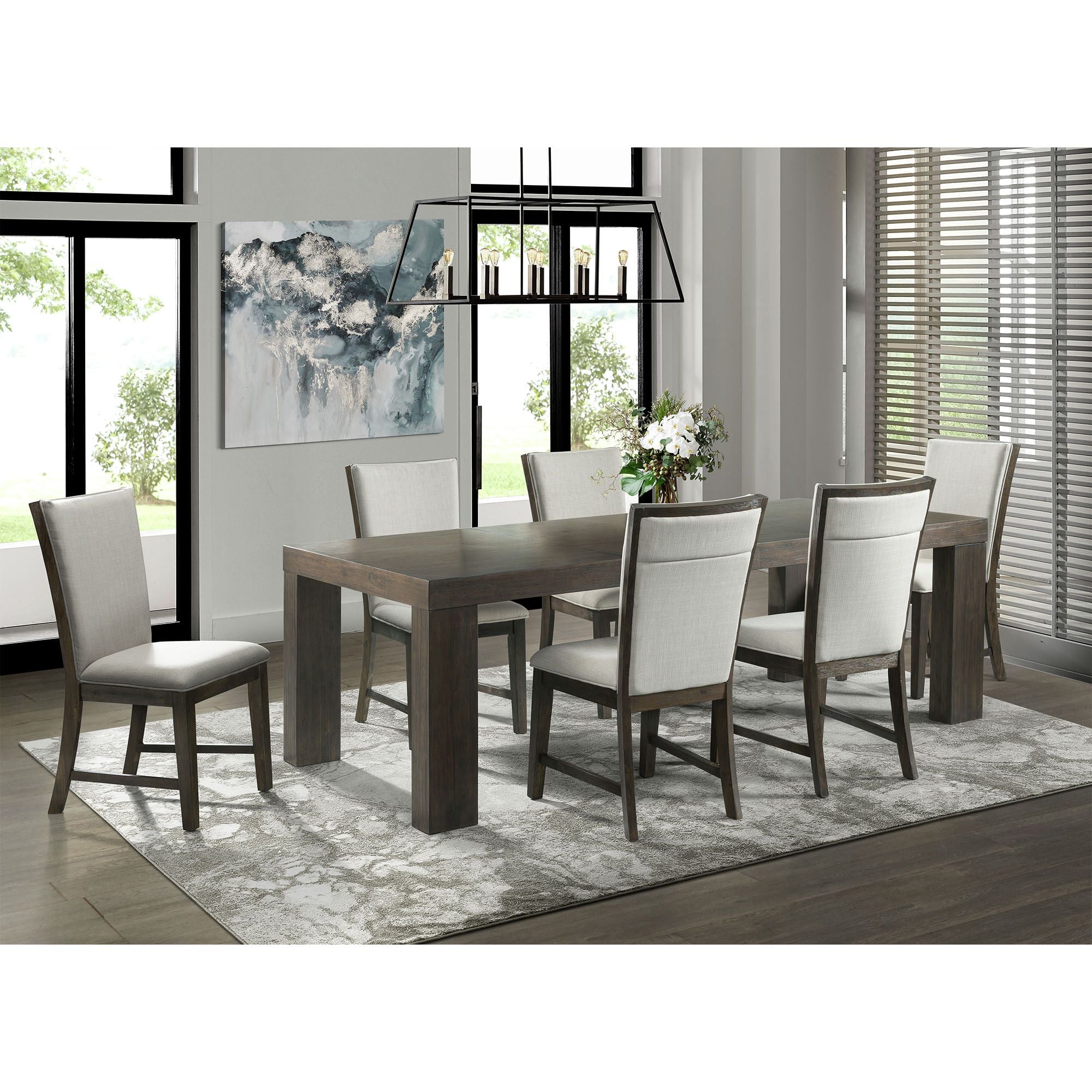 Jarmericus 7 piece bar cheap height dining set with cushions