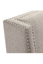 Elements International Whittier Transitional Accent Arm Chair with Nail Head Trim