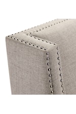 Elements International Whittier Transitional Accent Chair with Nailhead Trim