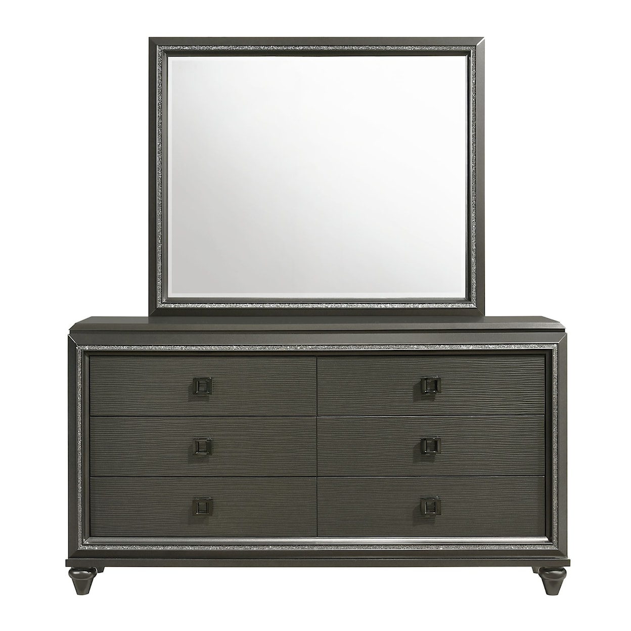 Elements International Moonstone Dresser and Mirror