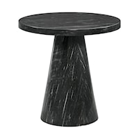 Contemporary Round End Table