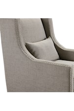 Elements Whittier Transitional Accent Chair with Nailhead Trim