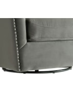 Elements International Stanton STANTON GREY SWIVEL CHAIR |