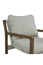 Elements Spitfire Transitional Accent Chair with Wooden Frame