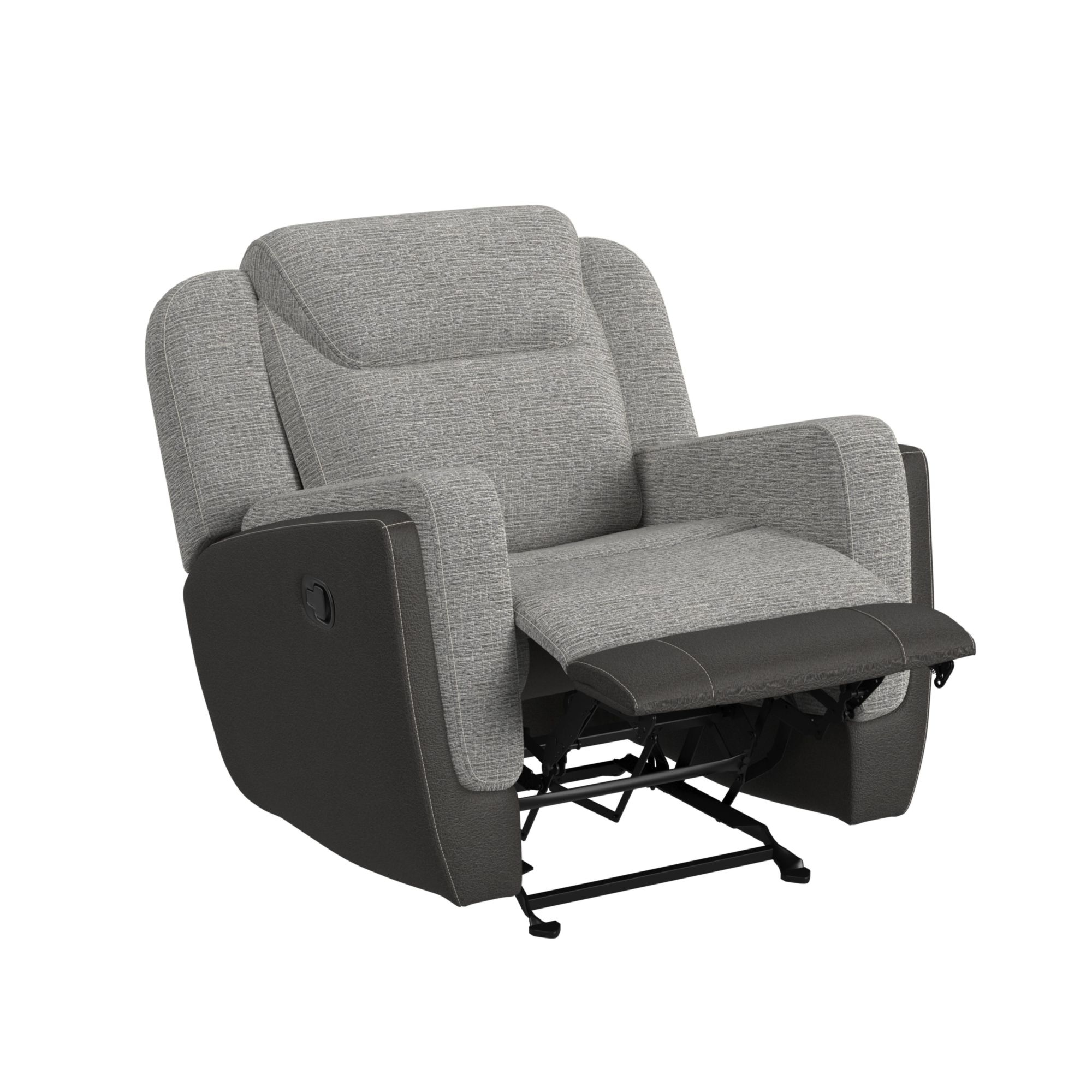 Elements International hornet Hornet Glider Motion Recliner In Rancho Grey