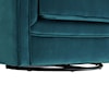 Elements International Loden Upholstered Swivel Accent Chair
