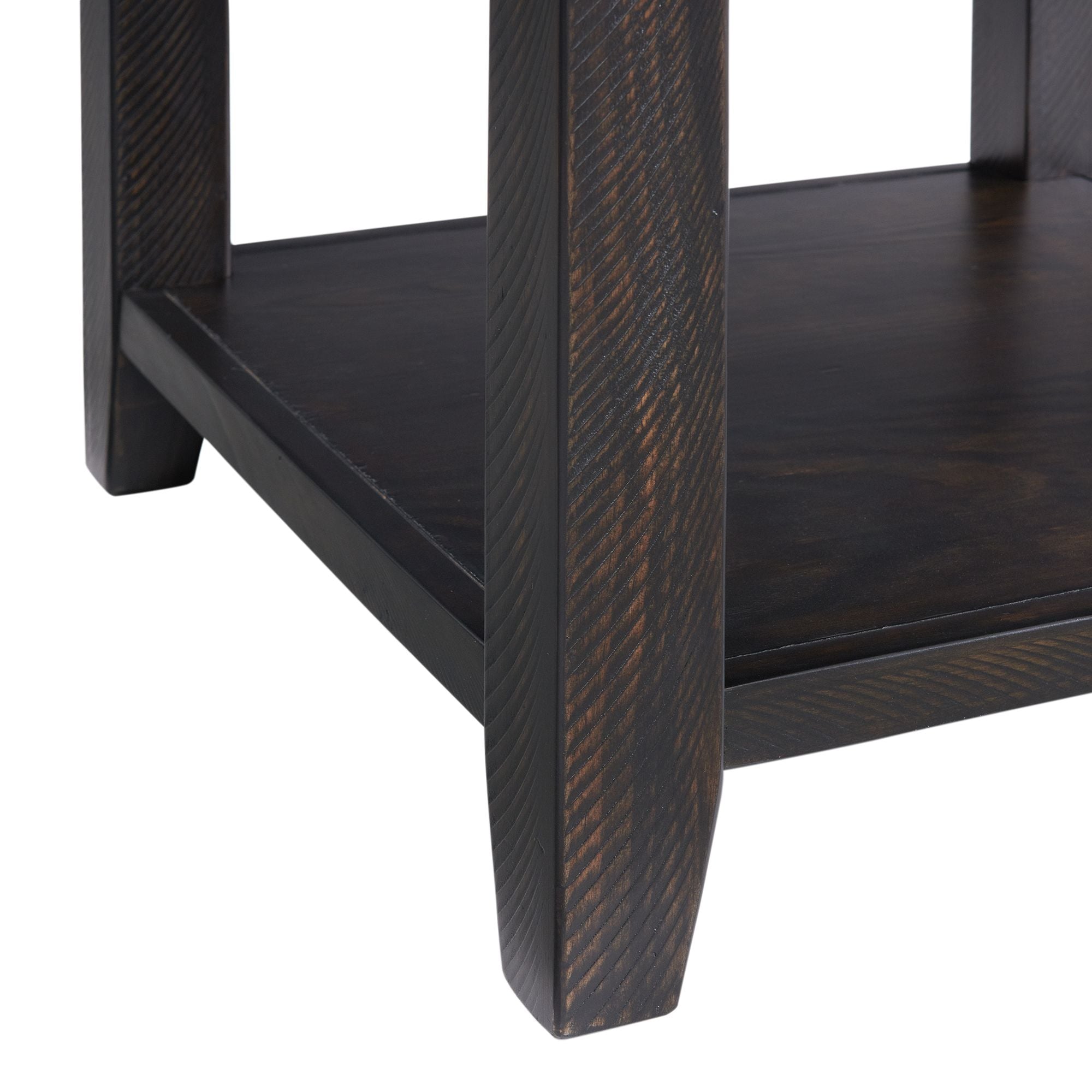 Elements International Kendyl Chairside Table w/ Power