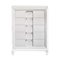 Chest White with Lift Top Mirror