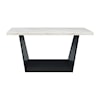 Elements International Beckley Counter Table with Marble Top