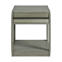 Contemporary End Table with Drawer