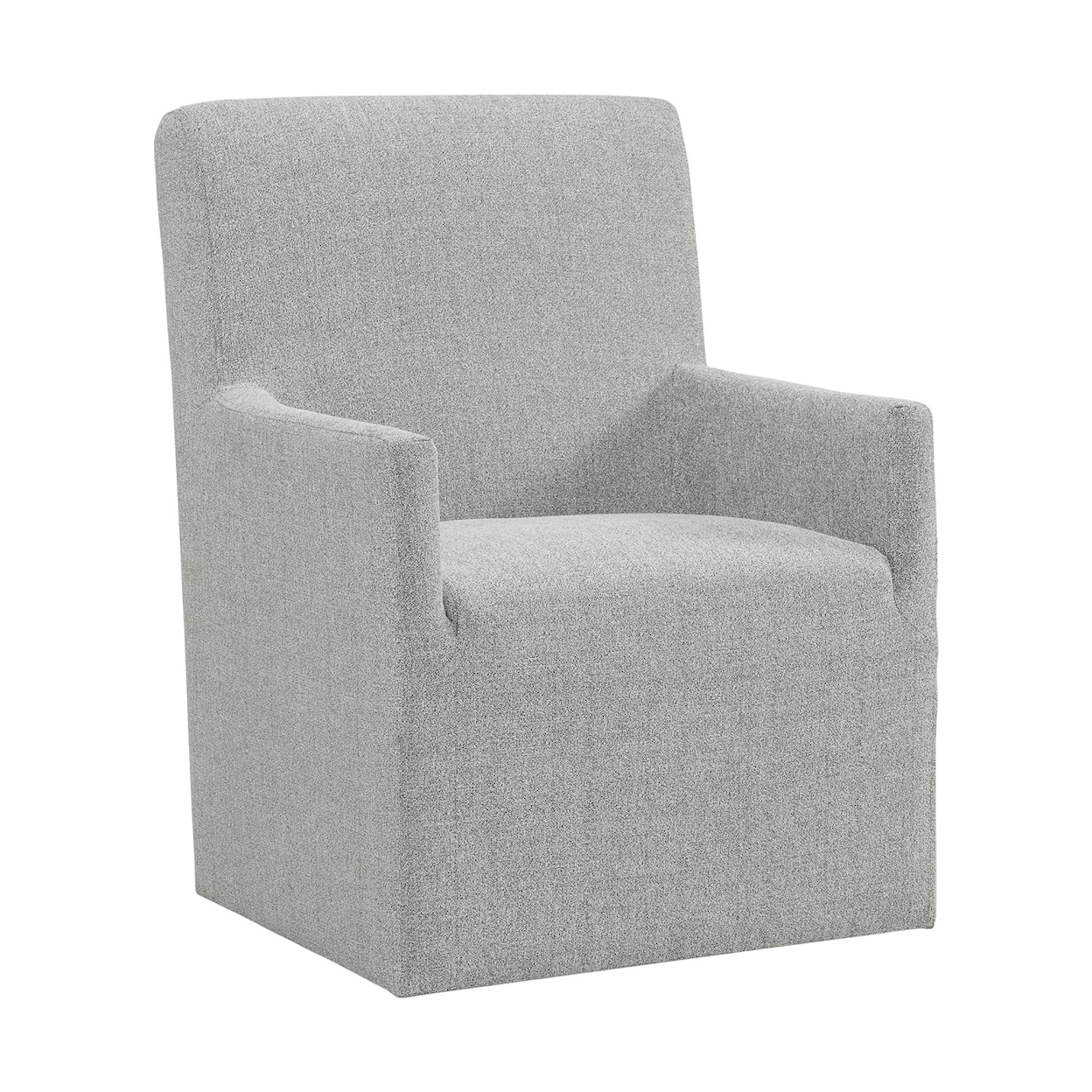 Elements International Nero Upholstered Arm Chair Set