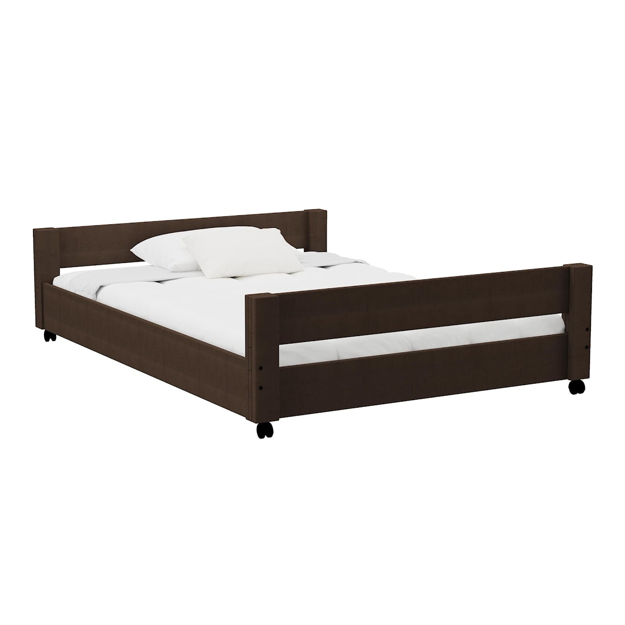 Elements International Cali Kids Cali Kids Full Caster Bed - Brown