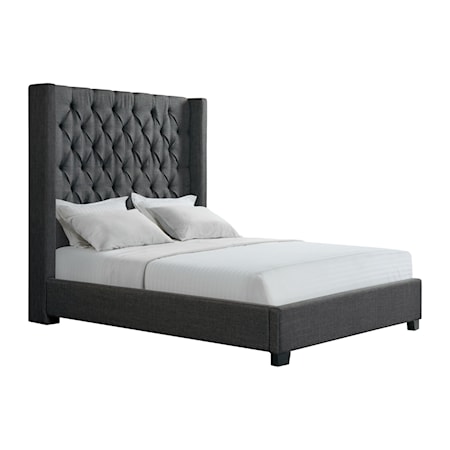 Queen Bed in Heirloom Charcoal