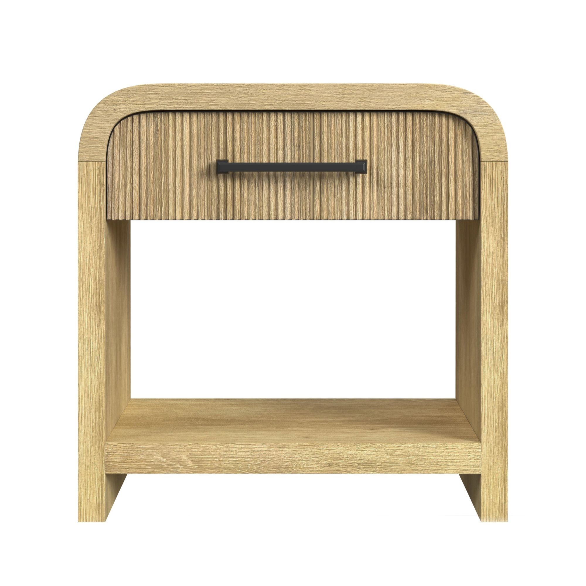 1-Drawer Nightstand With Usb In Natural