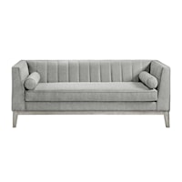 Contemporary Channeled Sofa