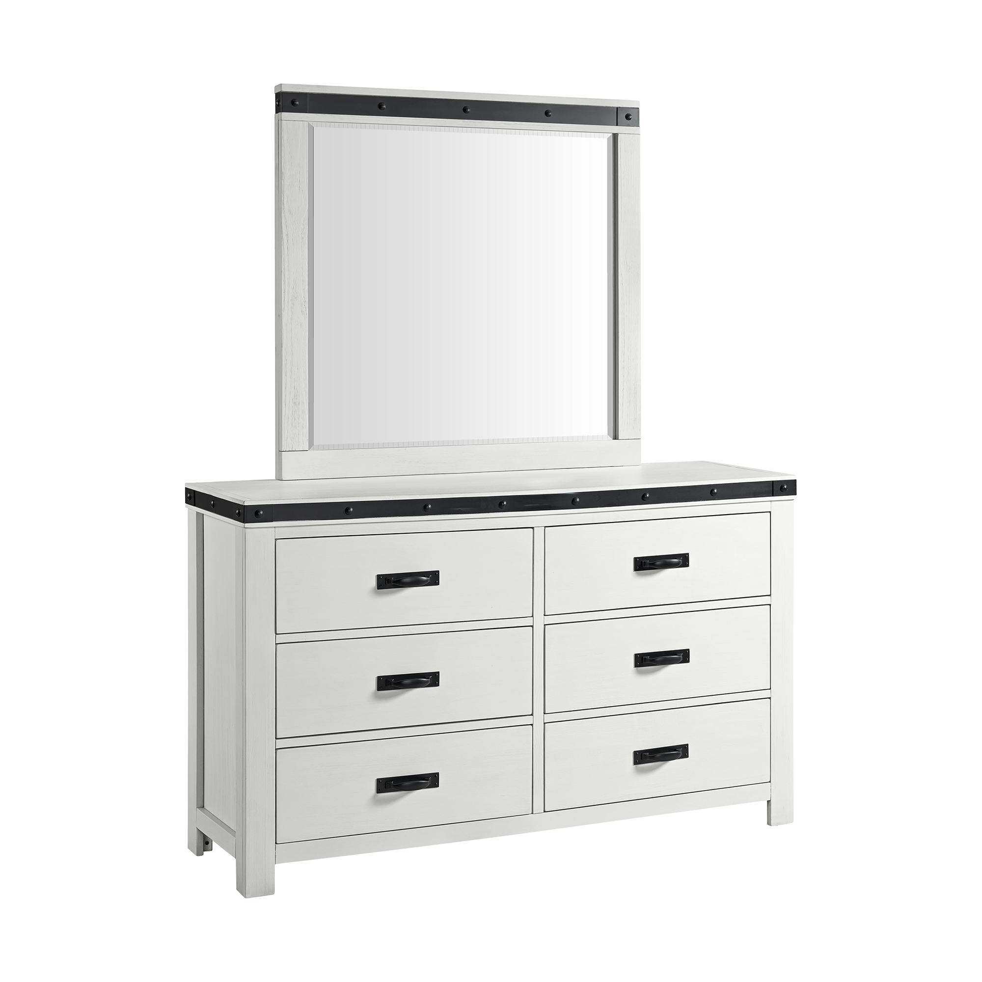 Dresser and Mirror Set