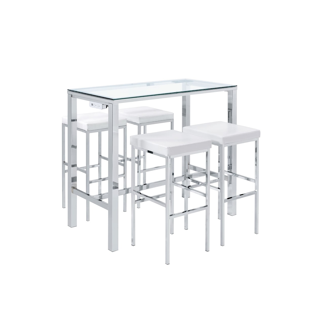 Elements International Lancy Bar Table Set