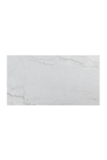 Elements Greta Contemporary Coffee Table with White Marble Top